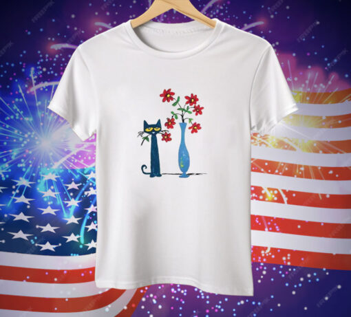 Pete The Cat Flower Tee Shirt