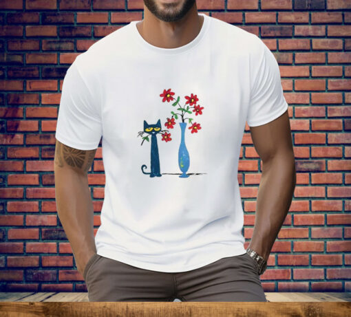 Pete The Cat Flower Tee Shirt