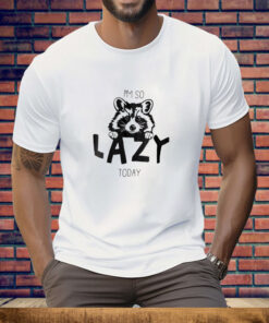 Raccoon I'm So Lazy Today Tee Shirt