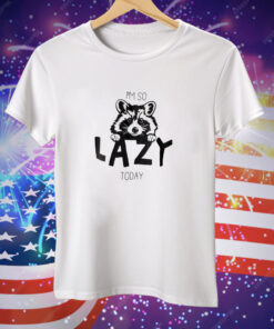 Raccoon I'm So Lazy Today Tee Shirt