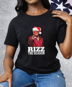 Rizz The Season Trump Christmas Santa Pajama Rizzmas Tee Shirt