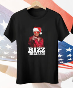 Rizz The Season Trump Christmas Santa Pajama Rizzmas Tee Shirt