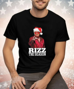 Rizz The Season Trump Christmas Santa Pajama Rizzmas Tee Shirt