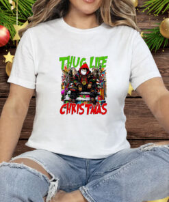 Santa Claus Thug Life Christmas Tee Shirt