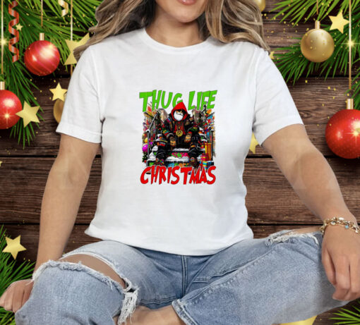 Santa Claus Thug Life Christmas Tee Shirt