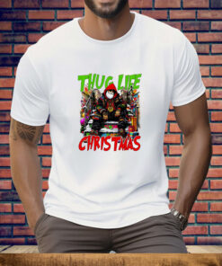 Santa Claus Thug Life Christmas Tee Shirt