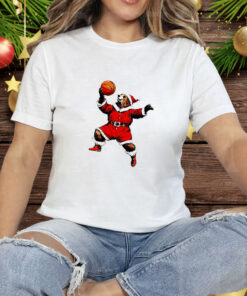 Santa Bear Holiday Christmas Tee Shirt