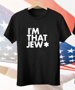 Shai Davidai wearing i’m that jew T-Shirt