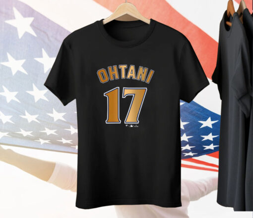 Shohei Ohtani Los Angeles Dodgers 2024 World Series Champions Name & Number Tee Shirt