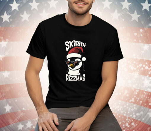 Skibidi Rizzmas Gen Alpha Slang Christmas Penguin Tee Shirt