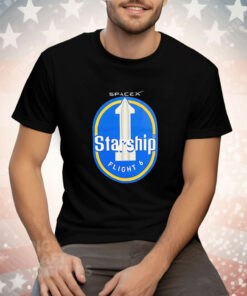 Spacex Starship Flight 6 Tee Shirt