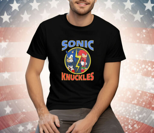 Taylor Decker Wearing Sonic X Knuckles Tee Shirt