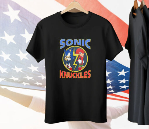 Taylor Decker Wearing Sonic X Knuckles Tee Shirt