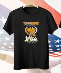 Tennessee In My Veins Jesus In My Heart Tee Shirt