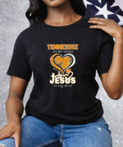 Tennessee In My Veins Jesus In My Heart Tee Shirt