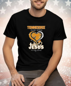 Tennessee In My Veins Jesus In My Heart Tee Shirt