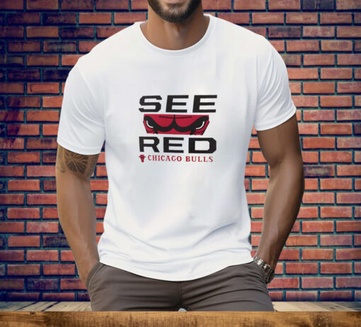 Chicago Bulls see red Tee Shirt