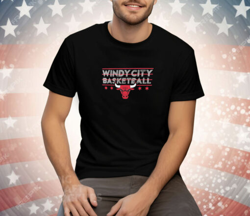 Chicago Bulls windy city basketball Tee Shirt