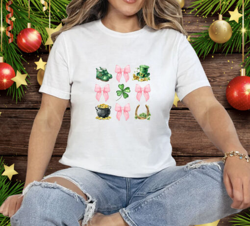 Coquette Bow St Patrick’s Day Tee Shirt