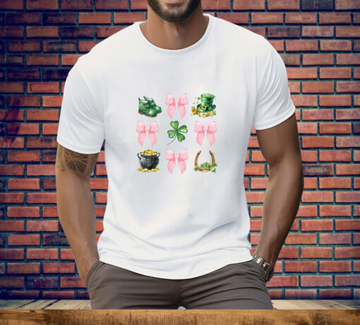 Coquette Bow St Patrick’s Day Tee Shirt