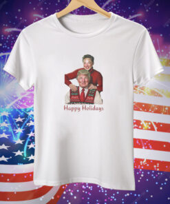 Donald Trump 90s Christmas Photo Tee Shirt