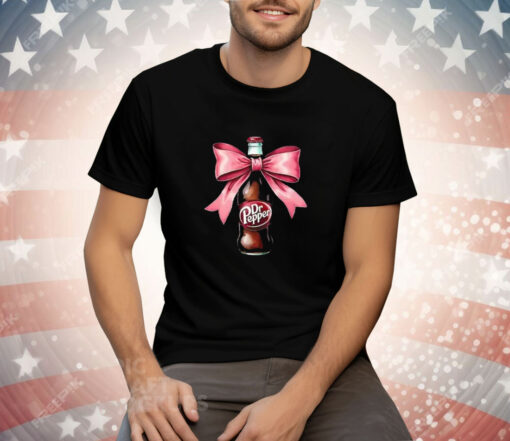 Dr Pepper Pink Bow Coquette Tee Shirt