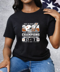 Hook Em Horns 2024 Lone Star Showdown Champions 17-7 Tee Shirt