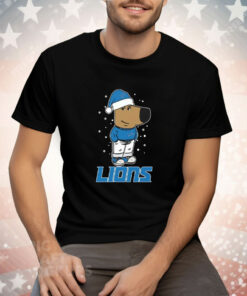 Just A Chill Guy Chill With Detroit Lions Christmas Tee Shirt