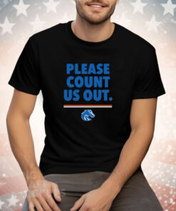 Kaden Anderson Wearing Please Count Us Out Tee Shirt