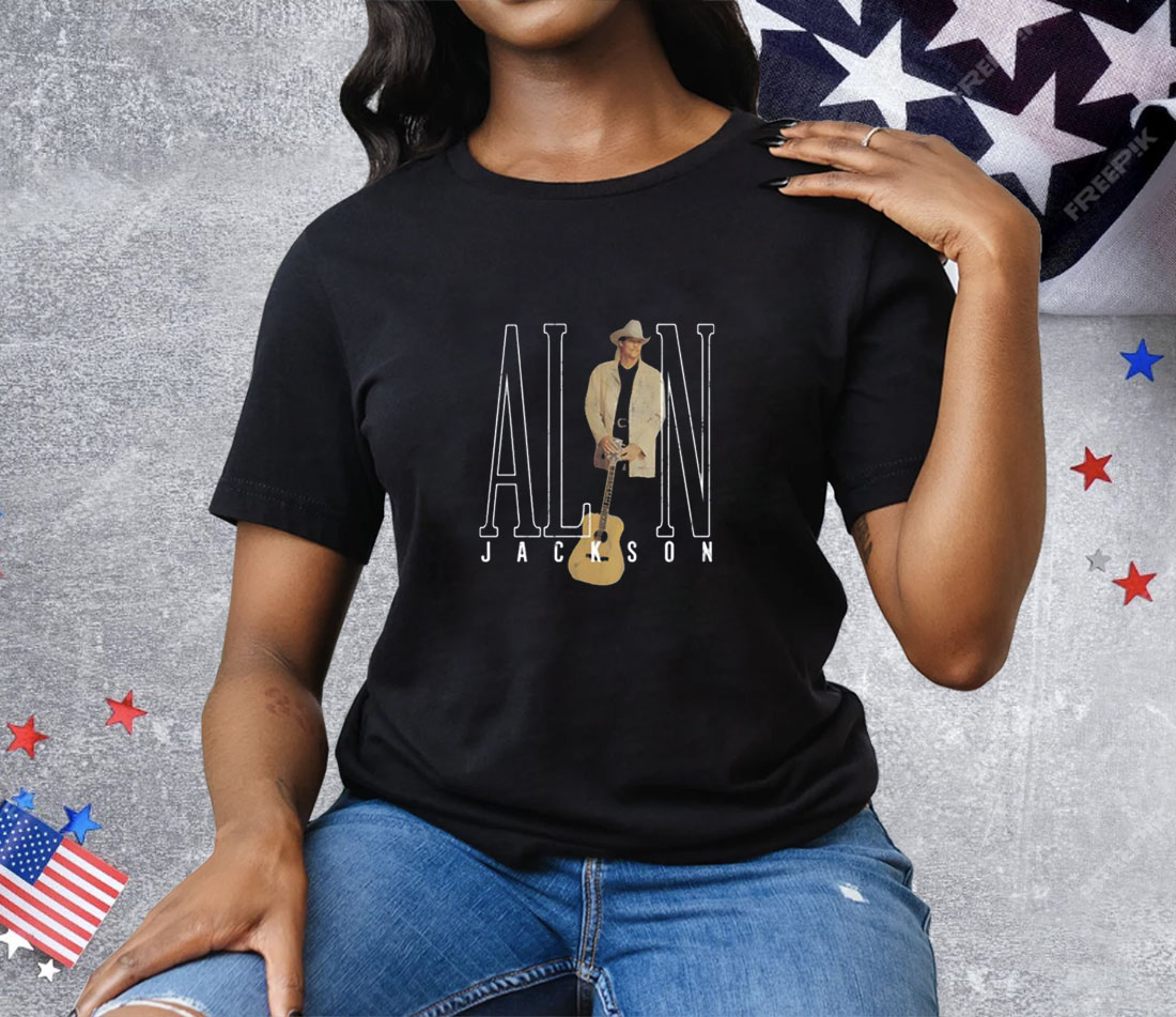 Limted Alan Jackson Classic Standing Tee Shirt