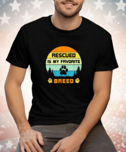 Rescued is my favorite breed vintage Tee Shirt