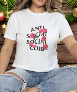 Rose anti social social club Tee Shirt