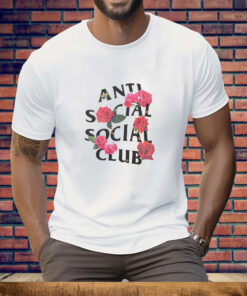 Rose anti social social club Tee Shirt