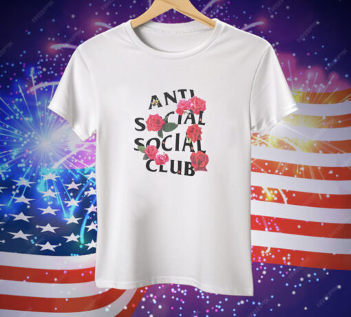 Rose anti social social club Tee Shirt