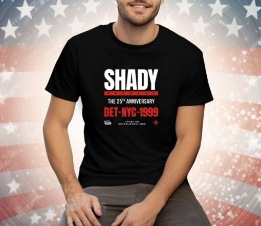 Shady Records 25Th Anniversary Det Nyc T-Shirt