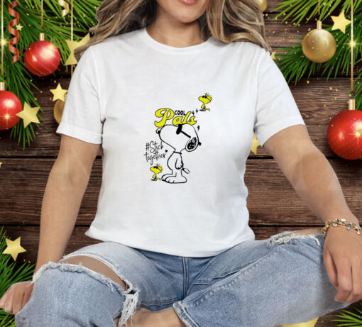 Snoopy and Woodstock cool Pals stick together Tee Shirt