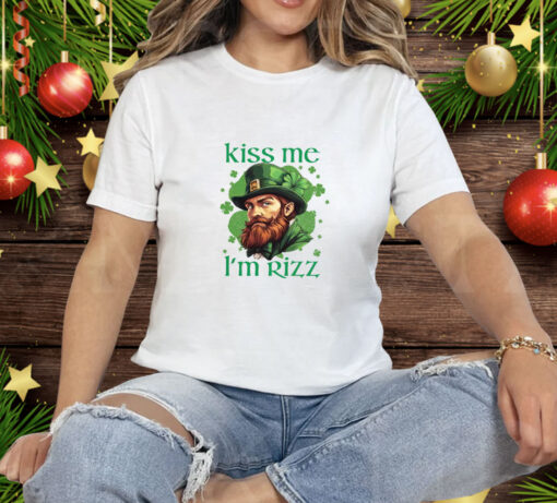 St Patrick’s Day 2025 Kiss Me I’m Rizz Tee Shirt