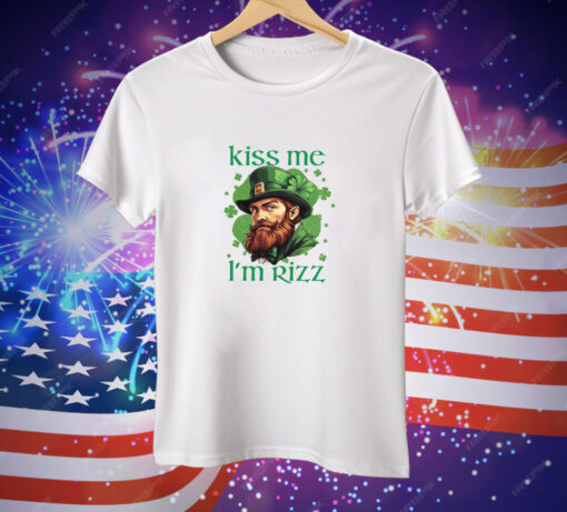 St Patrick’s Day 2025 Kiss Me I’m Rizz Tee Shirt