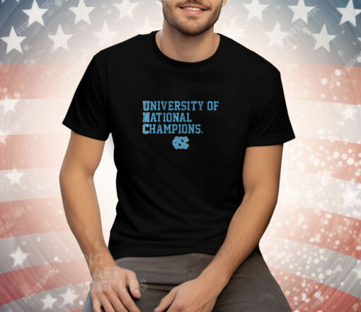 UNC Tar Heels University of National Champions Tee Shirt