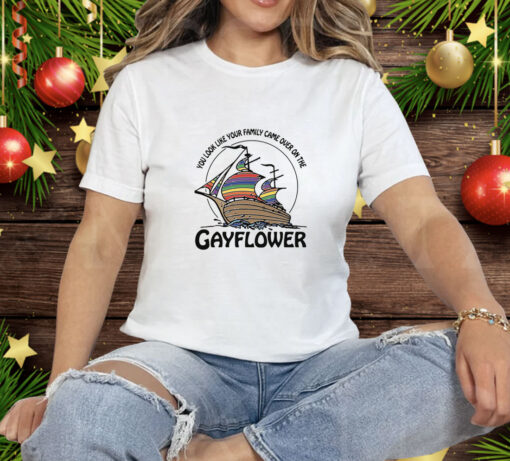 You Look Like Your Family Came Over On The Gayflower Tee Shirt