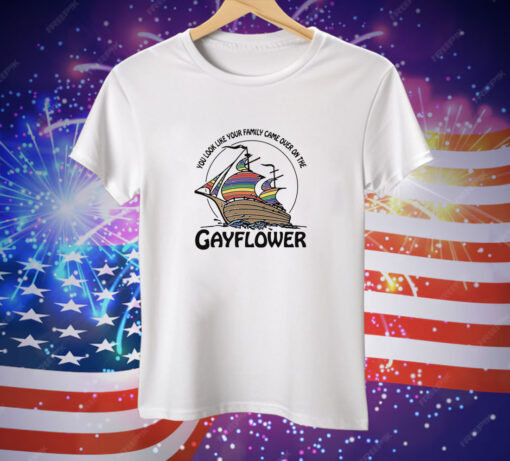 You Look Like Your Family Came Over On The Gayflower Tee Shirt