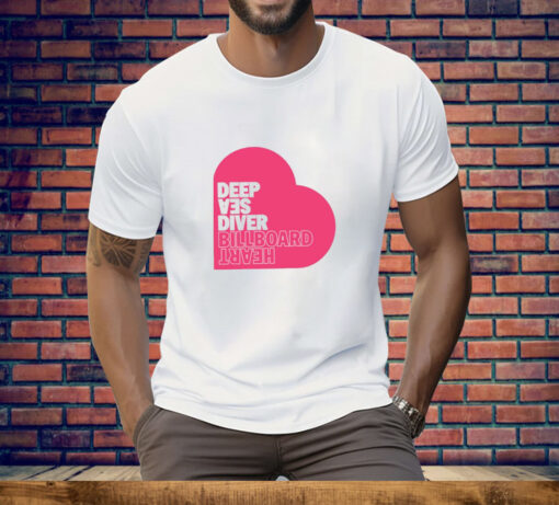 Deep Sea Diver Pink Billboard Heart New Tee Shirt