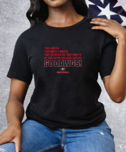 Georgia Bulldogs Two Simple Words Tee Shirt