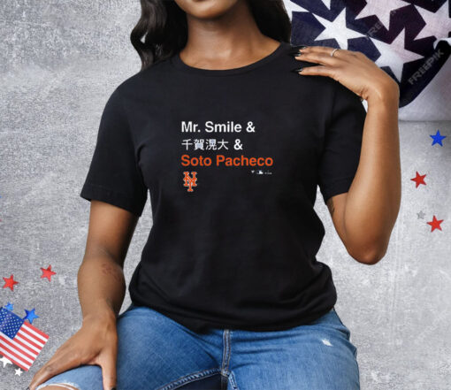 Juan Soto New York Mets Fanatics Mr Smile And Soto Pacheco Tee Shirt