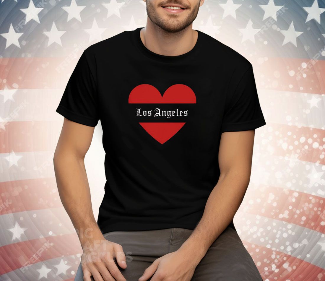 Los Angeles Heart Tee Shirt