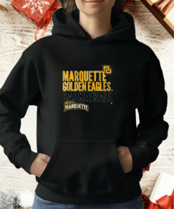 Marquette Basketball Text Logo Overlay T-Shirt