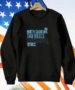 UNC Basketball Text Logo Overlay T-Shirt