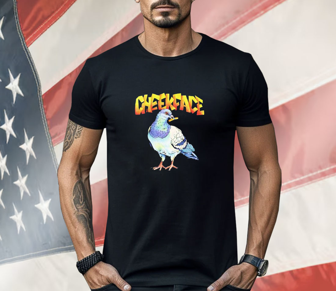 Cheekface Middle Spoon Pigeon Shirt