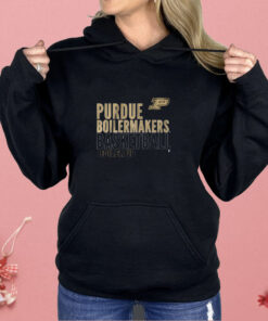 Purdue Basketball Text Logo Overlay Shirt