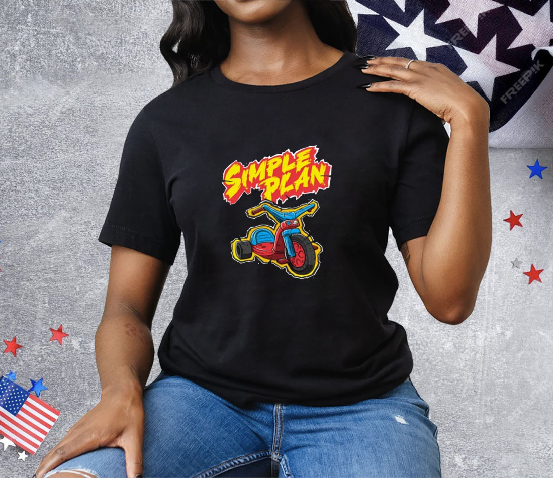 Simple Plan Big Wheel Tee Shirt